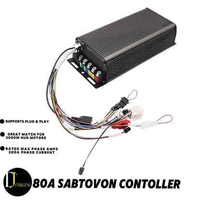 3000W EBike Conversion Kit 80A SABVOTON Controller 48V 52v 60v 72v high toque electric bike MTX conversion kit MTX39 Rim 26” 27.5” 29” sizes