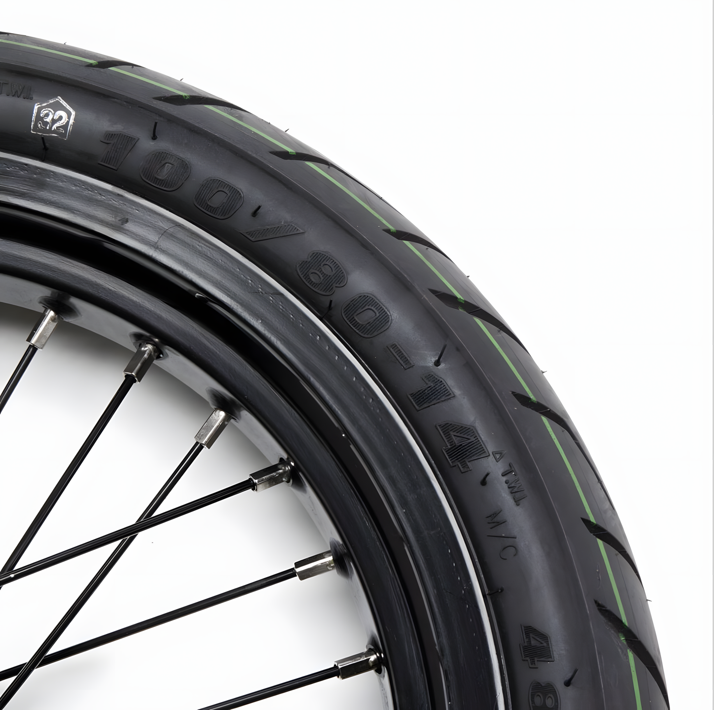 Front/Rear Moto Wheel Set (Best For KKE Or Fastace) 14inch (90 Front/100 Rear)