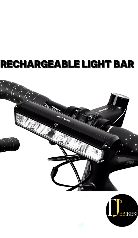 Light Bar Bike Headlight Front Light Ultra-Bright LED 1800 Lumens USB Bicycle