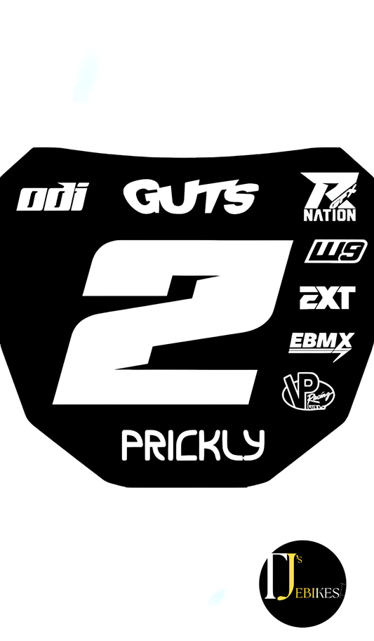 ODI DH Mountain Bike Front Number Plate Custom Thick GRAPHIC Surron Talaria 11