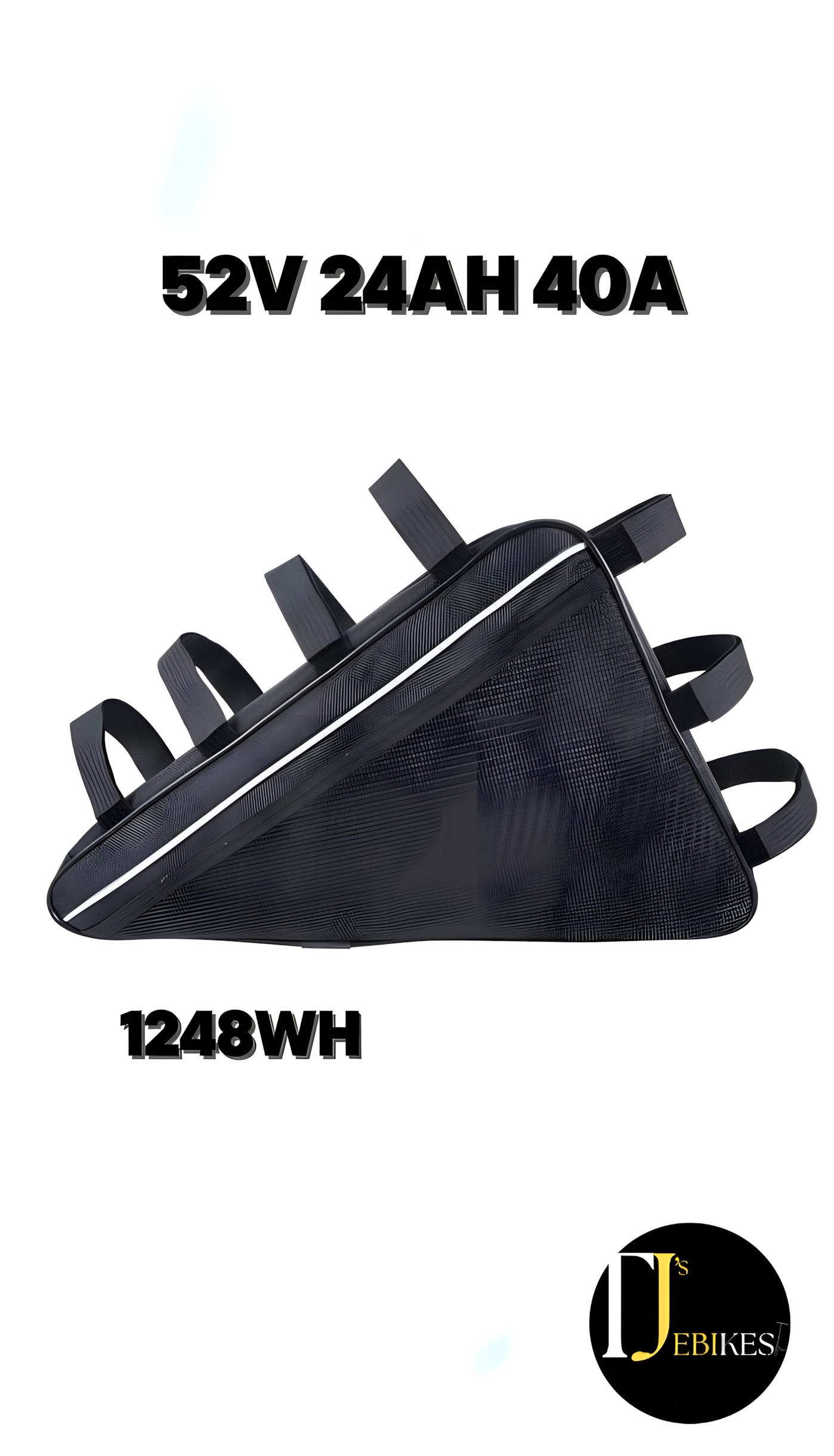 52v 24ah 40a triangle Ebike battery