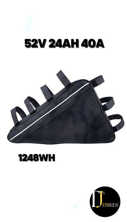 52v 24ah 40a triangle Ebike battery