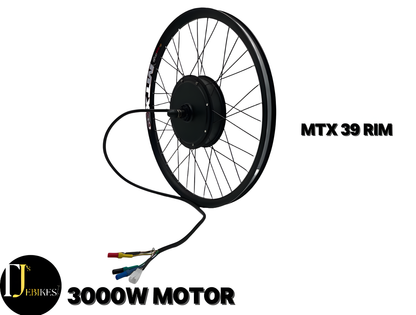 3000w 52V 60V 72V 60A REAR WHEEL 750C DISPLAY E-BIKE CONVERSION  KIT HIGH TORQUE MOTOR