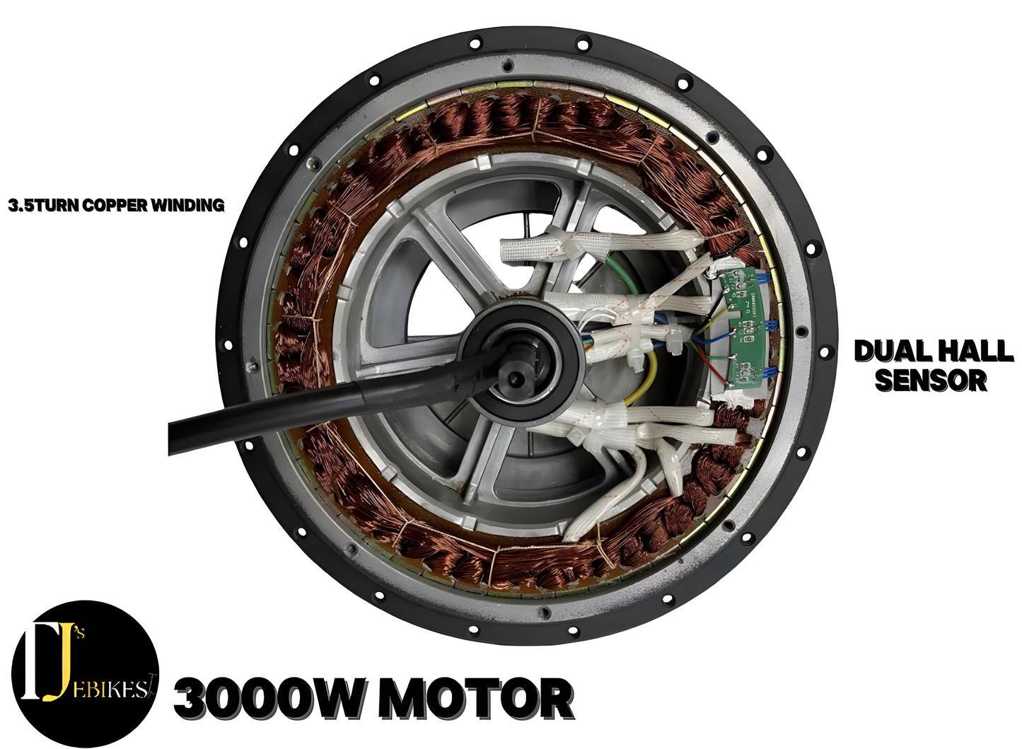 3000w 52V 60V 72V 60A REAR WHEEL 750C DISPLAY E-BIKE CONVERSION  KIT HIGH TORQUE MOTOR
